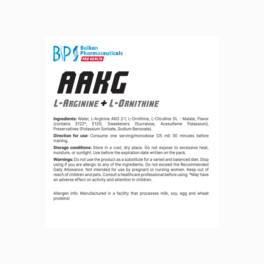 AAKG L-arginine + L-Ornithine