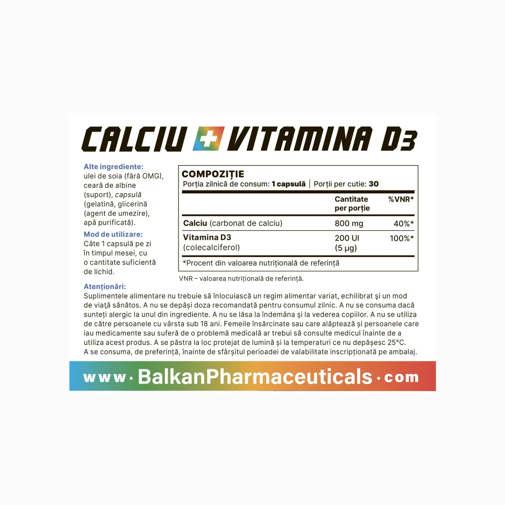 Calcium + Vitamin D3