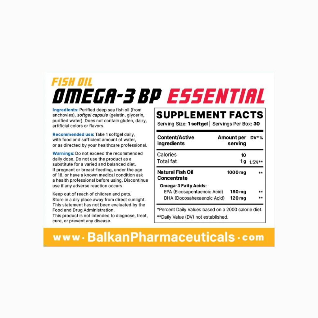 Omega 3 Essential Fish Oil